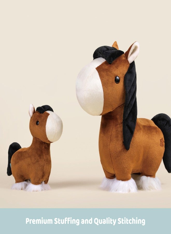 Bellzi Horse - 6.75" Cute Stuffed Animal Plush Toy - Soft & Adorable Horsi Plushie Gift - Perfect Present for All Ages - Mini Clydesdale - Image 4